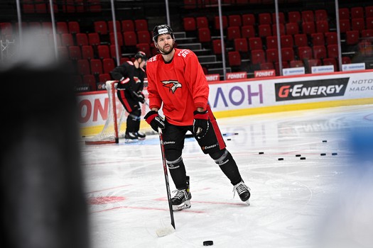 Тренировка «Авангарда» перед матчем с «Автомобилистом»