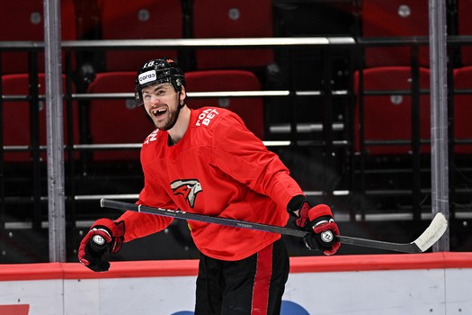 Раскатка «Авангарда» перед пятым матчем серии с «Сибирью»