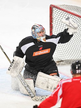 Раскатка "Авангарда" перед матчем с "Нефтехимиком"