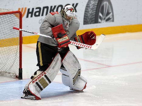 Тренировка «Авангарда» перед матчем в Новосибирске