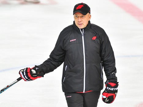 Раскатка "Авангарда" перед матчем с "Северсталью"