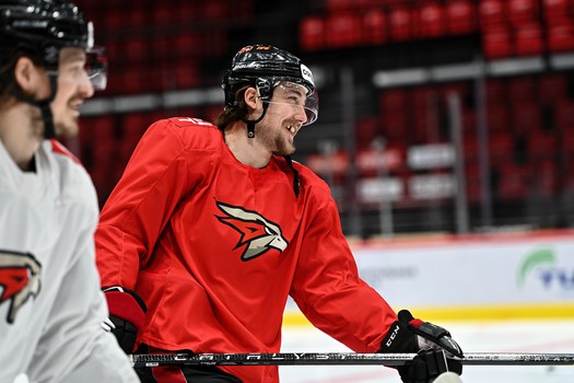 Раскатка «Авангарда» перед матчем с «Салаватом Юлаевым»