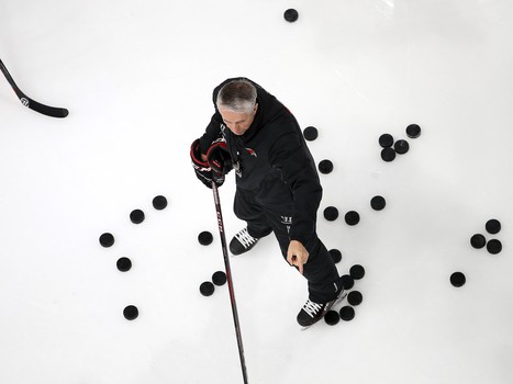 Раскатка «Авангарда» перед матчем с «Барысом»