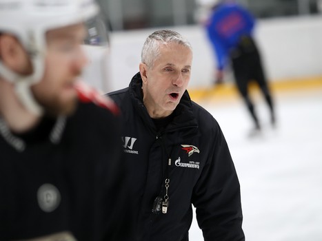 Тренировка «Авангарда» перед первым матчем серии с «Ак Барсом»