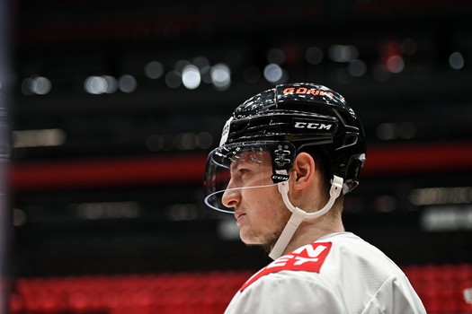 Раскатка «Авангарда» перед матчем с «Салаватом Юлаевым»