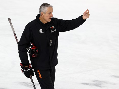 Тренировка «Авангарда» перед матчем в Екатеринбурге