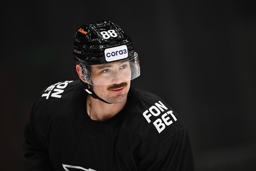 Тренировка «Авангарда» перед первым матчем серии с «Нефтехимиком»