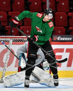 Раскатка «Авангарда» перед матчем с «Нефтехимиком»