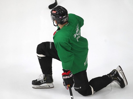 Раскатка «Авангарда» перед матчем с «Барысом»