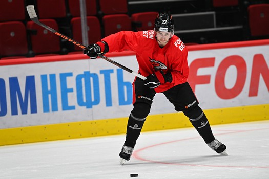 Раскатка «Авангарда» перед матчем с «Автомобилистом»