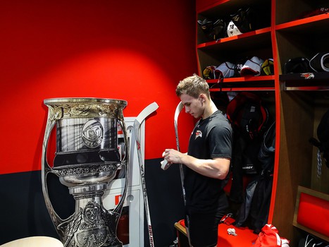 Раскатка «Авангарда» перед матчем с «Торпедо»