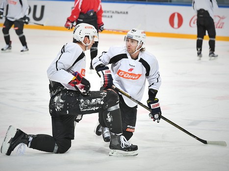 Раскатка "Авангарда" перед выездным матчем с "Северсталью"