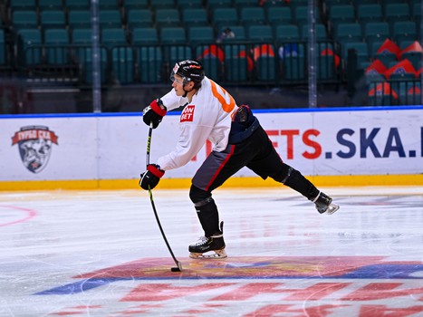 Раскатка «Авангарда» перед матчем с «Сибирью»