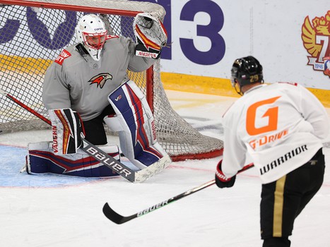 Раскатка «Авангарда» перед матчем со «Спартаком»