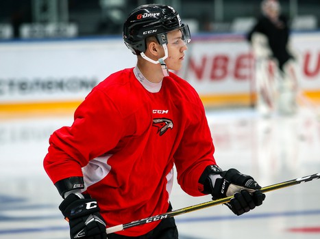 Раскатка «Авангарда» перед матчем с московским «Динамо»