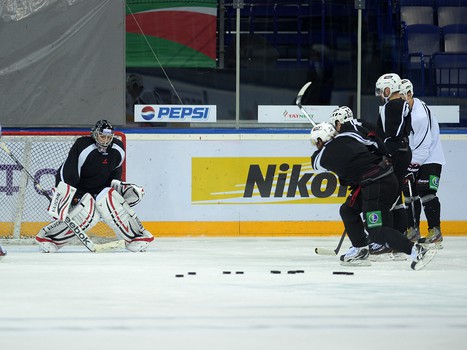Раскатка "Авангарда" в Казани перед матчем с "Ак Барсом" 15 сентября 2013