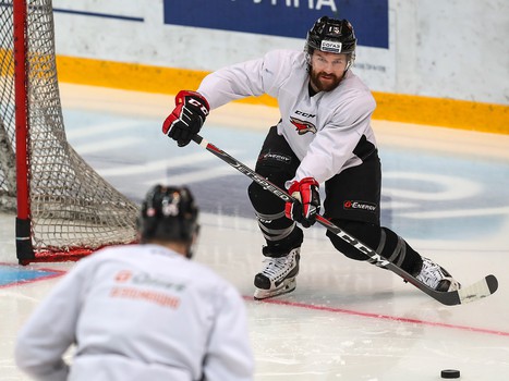 Раскатка «Авангарда» перед первым матчем серии с «Салаватом Юлаевым»