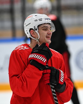 Тренировка «Авангарда» перед матчем во Владивостоке