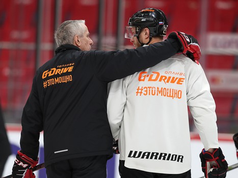 Раскатка «Авангарда» перед третьим матчем финальной серии с ЦСКА