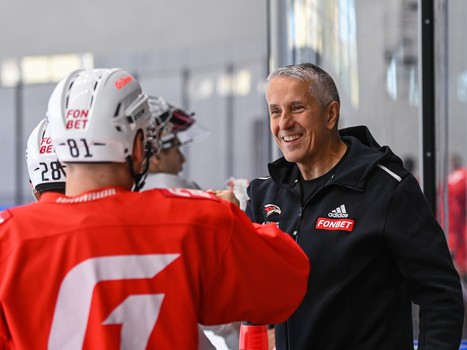 Тренировка «Авангарда» в Омске