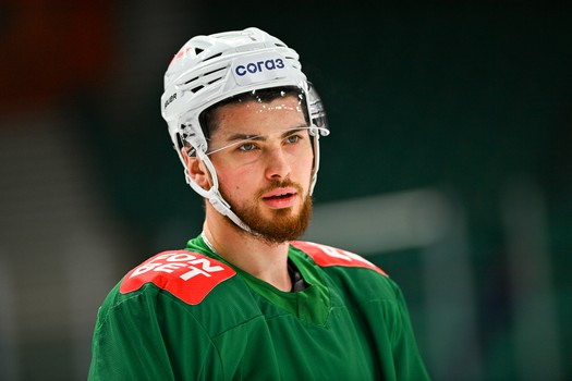 Раскатка «Авангарда» перед матчем в Казани