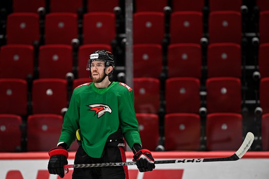 Раскатка «Авангарда» перед первым матчем серии с «Сибирью»