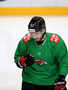 Раскатка «Авангарда» перед матчем с «Локомотивом»