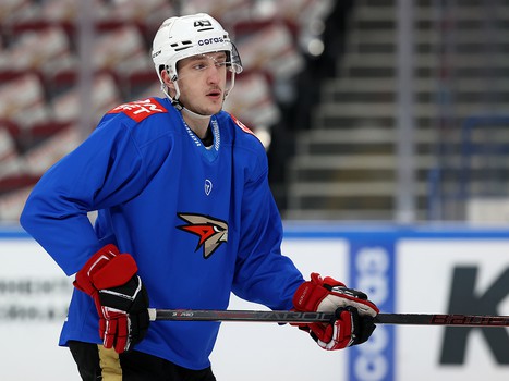 Тренировка «Авангарда» перед пятым матчем серии в Магнитогорске