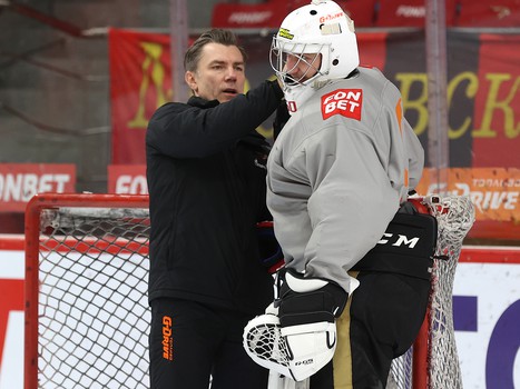 Раскатка «Авангарда» перед матчем с «Витязем»