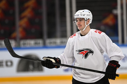 Раскатка «Авангарда» перед матчем в Магнитогорске