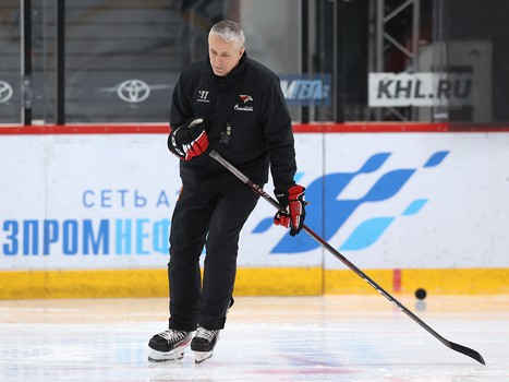 Раскатка «Авангарда» перед матчем с рижским «Динамо»