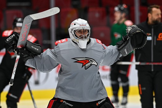 Раскатка «Авангарда» перед матчем с «Локомотивом»