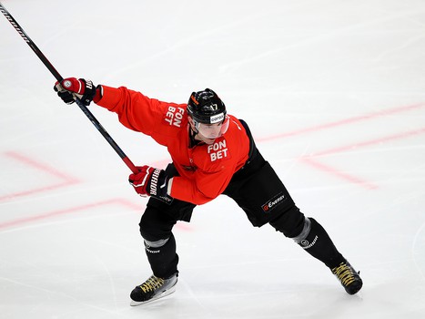 Раскатка «Авангарда» перед матчем с «Локомотивом»