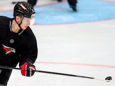 Раскатка «Авангарда» перед матчем с «Северсталью»