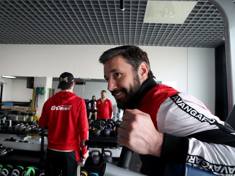 Тренировка «Авангарда» перед стартом финала Кубка Гагарина