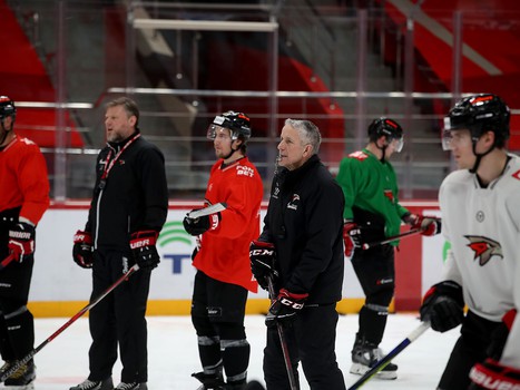 Раскатка «Авангарда» перед матчем с «Северсталью»