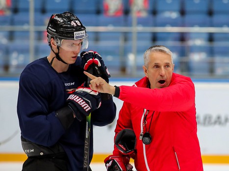 Раскатка «Авангарда» перед матчем с «Северсталью»