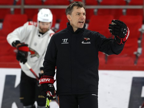 Тренировка «Авангарда» перед матчем в Екатеринбурге