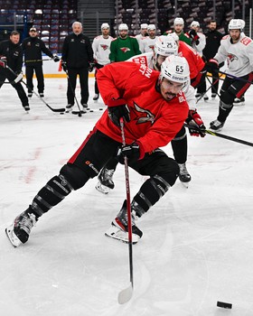 Раскатка «Авангарда» перед третьим матчем серии с «Металлургом» в Магнитогорске