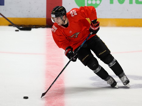 Тренировка «Авангарда» перед матчем с «Нефтехимиком»