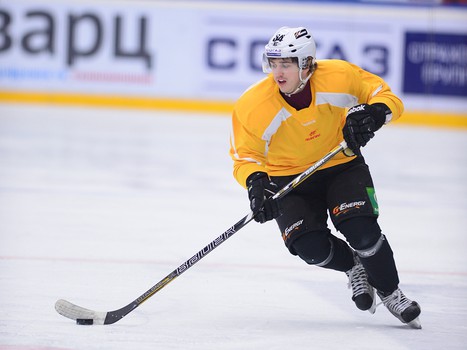 Раскатка "Авангарда" перед матчем с "Витязем"  5 января 2014 г.