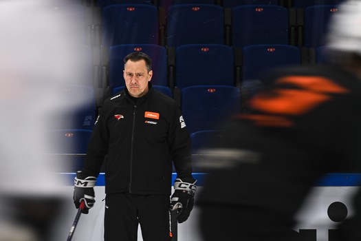 Тренировка «Авангарда» перед матчем в Новосибирске