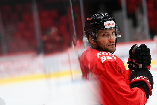 Раскатка «Авангарда» перед матчем с «Локомотивом»