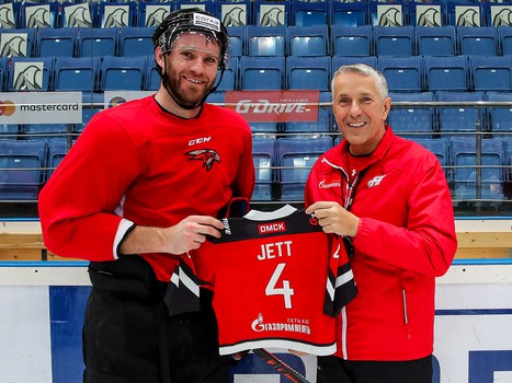 Раскатка «Авангарда» перед матчем со «Спартаком»