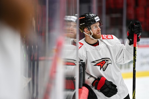 Тренировка «Авангарда» перед матчем с «Трактором»