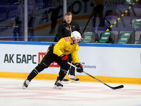 Раскатка «Авангарда» перед первым матчем серии с «Ак Барсом»