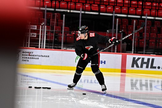 Раскатка «Авангарда» перед матчем с «Барысом»