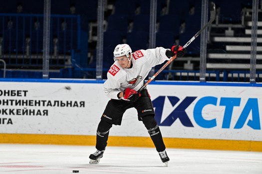 Раскатка «Авангарда» перед матчем в Ярославле