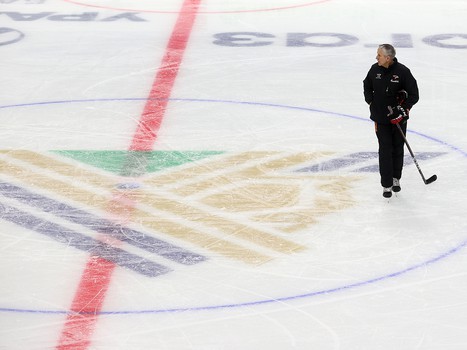 Тренировка «Авангарда» перед матчем в Уфе