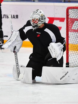 Тренировка "Авангарда" в Омске